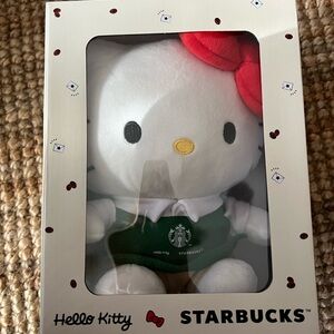 Starbucks x Hello Kitty Plush Limited Edition Holiday 2025 NEW in box